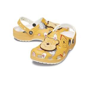 Disney Winnie The Pooh Eeyore Tigger Yellow Crocs Clogs Shoes NEW M 7 / W 9 NEW